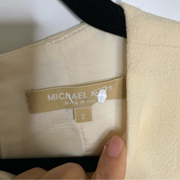 Michael Kors Collection Italy sheath dress 2 minimalist yellow butter quiet - Picture 9 of 10